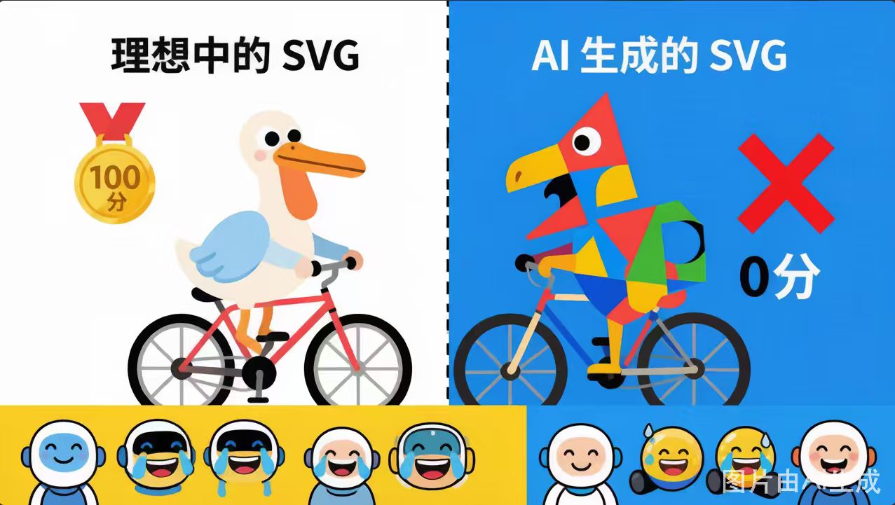 同 Prompt，混元3的封面 — 矢量干净风，但底部 emoji 符号含义不明